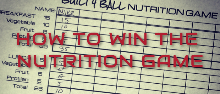 Nutrition game for basketball